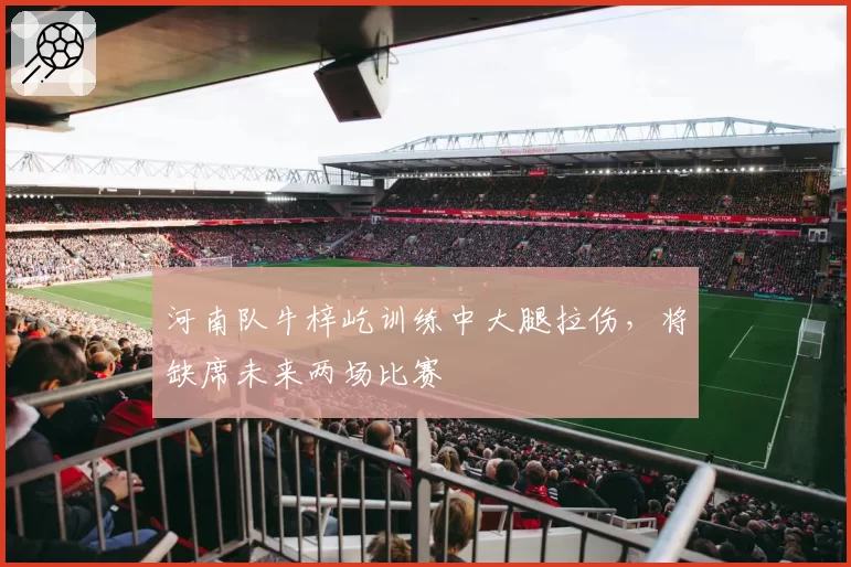 河南队牛梓屹训练中大腿拉伤，将缺席未来两场比赛